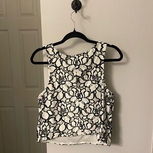 Express Sleeveless Embroidered Blouse